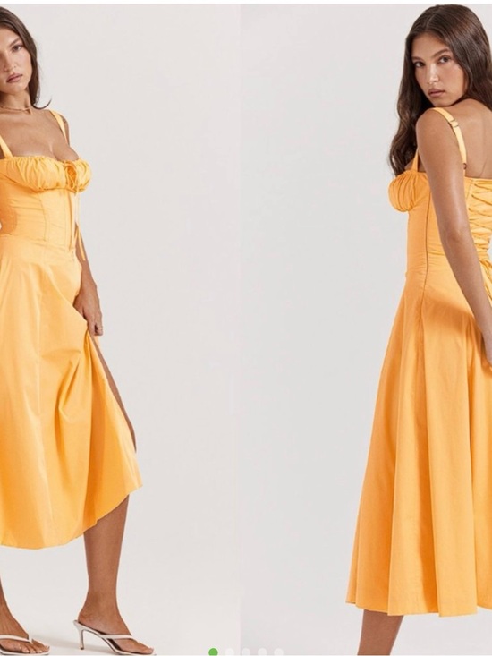 House of CB Dresses & Skirts - NWOT - HOUSE OF CB 'Carmen' Tangerine Bustier Sundress